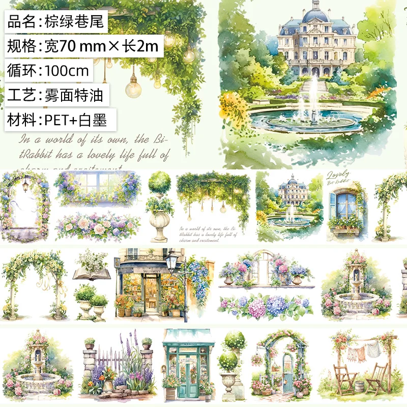 1pcs/1lot Decorative Adhesive Tapes Occidental Gothic Masking Tapes Scrapbooking DIY Paper Japanese Stickers