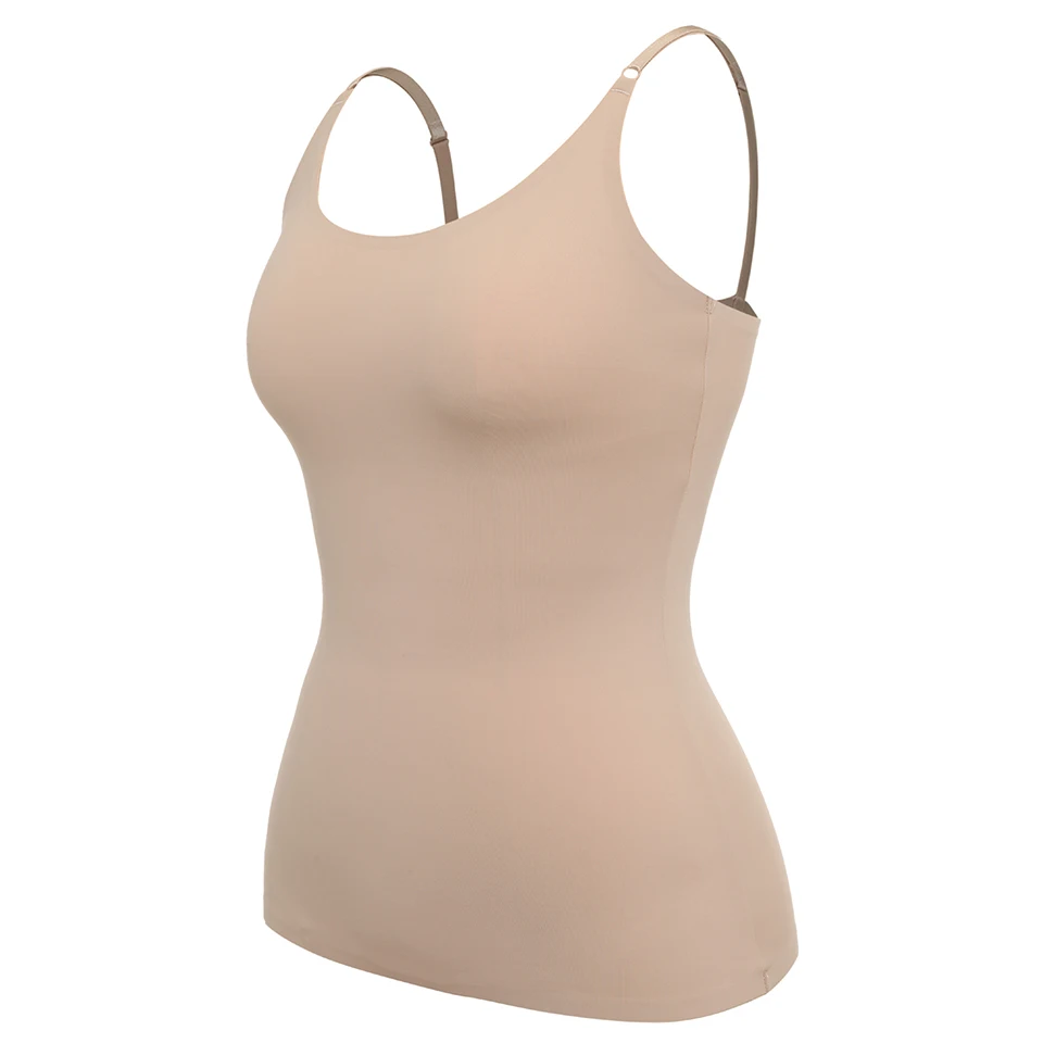 Women Tummy Control Shapewear Smooth Body Shaping Camisole Tank Tops Plus Size Slimming Underwear Seamless Compression Shaper