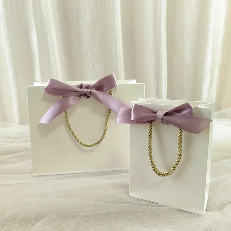 10pcs white blue Gifts Bag Packaging For Small Business Jewelry Personization Packages Wedding Favors Valentines Day Gifts Bags