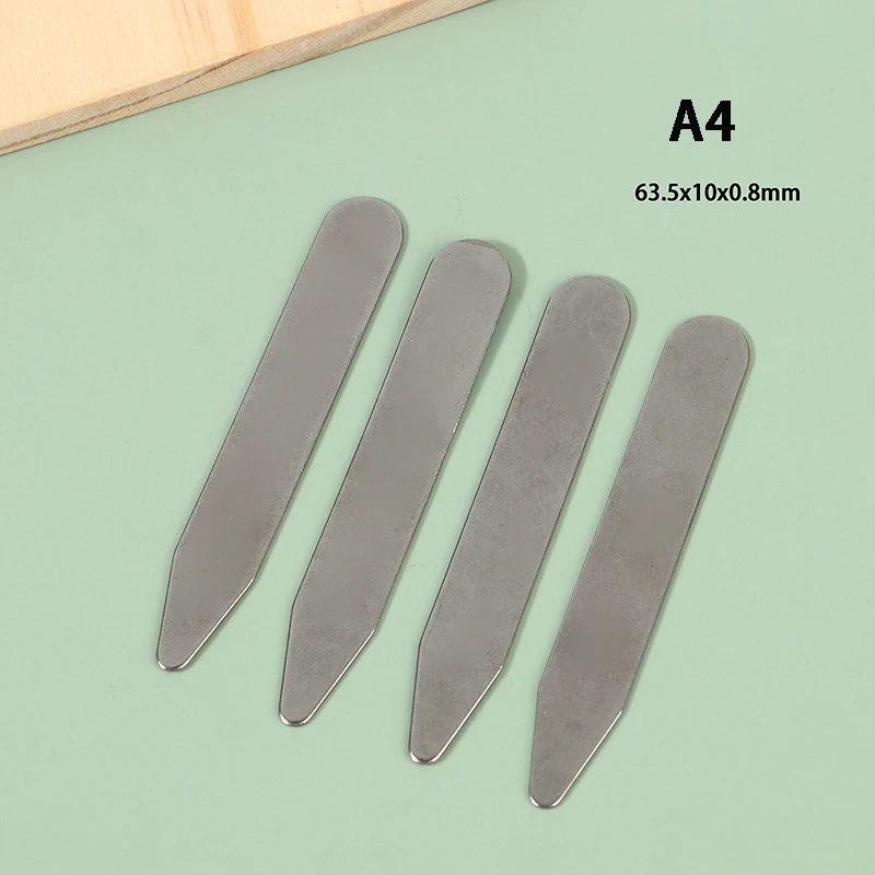 4Pc Stainless Steel Collar Stays For Man Collar Support Business Men Gift Shirt Bone Stiffener Inserts Fixed Jewelry With Box