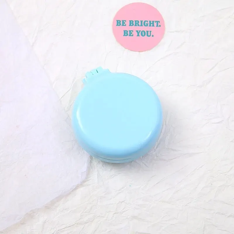 Portable Carry-On Macaroon Colour Airbag Comb Mini Mirror Comb Folding All-In-One Cute Air Cushion Massage Comb
