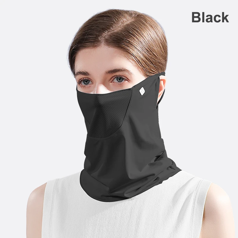 X-TIGER Women Face Cover Ice Silk Sunscreen Mask Summer Anti-UV Breathable Cycling Scarf Sun Protection Hiking Neck Balaclava