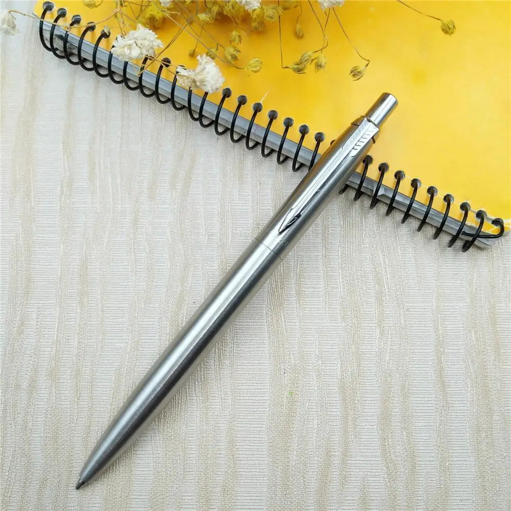 Metal Ballpoint Pen Press Style Core Automatic Ball Pen Commercial Gift Pens For School Office Writing Tools