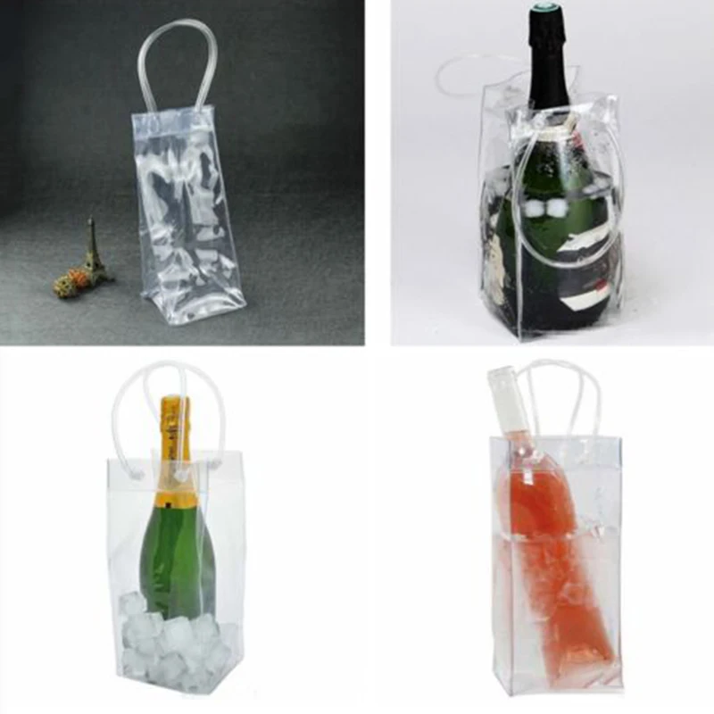 1pc Ice Bag Wine Beer Coolers Champagne Bucket Drink Bottle Cooler Chiller Reusable For Summer Kitchen Accessories 28x20x10cm