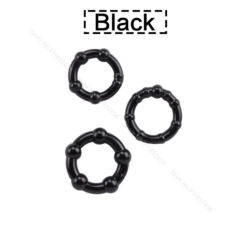 Silicone Penis Ring Ejaculation Delay Cock Rings Dick Erection Cockring Male Chastity Adult Sex Toys For Men Lock Sperm Trainer