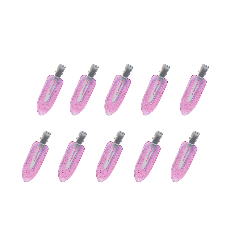 10pcs purple glitter