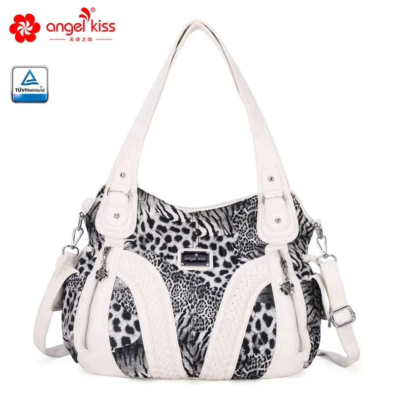 White leopard print