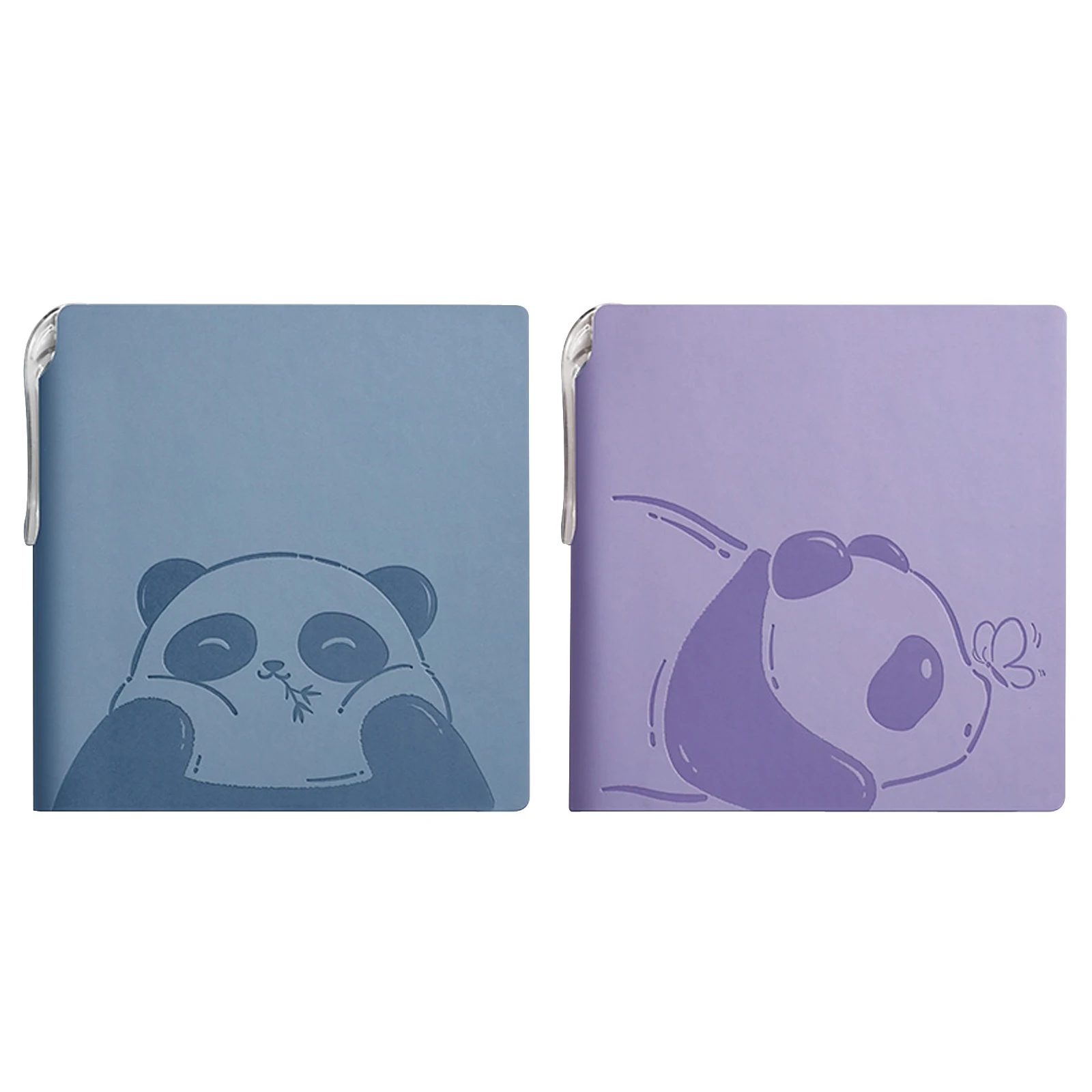 A6 Notebook Square PU cover Portable Pocket fashion cute Panda Diary notepad Agenda Paper School Diary office Supplies with pen