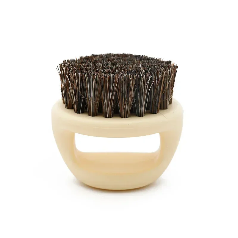 Mini Brush Hair Barber Beard For Men Wild Boar Fur Salon Facial Cleaning Shave Tools Razor Brush With Handle Styling Accessory