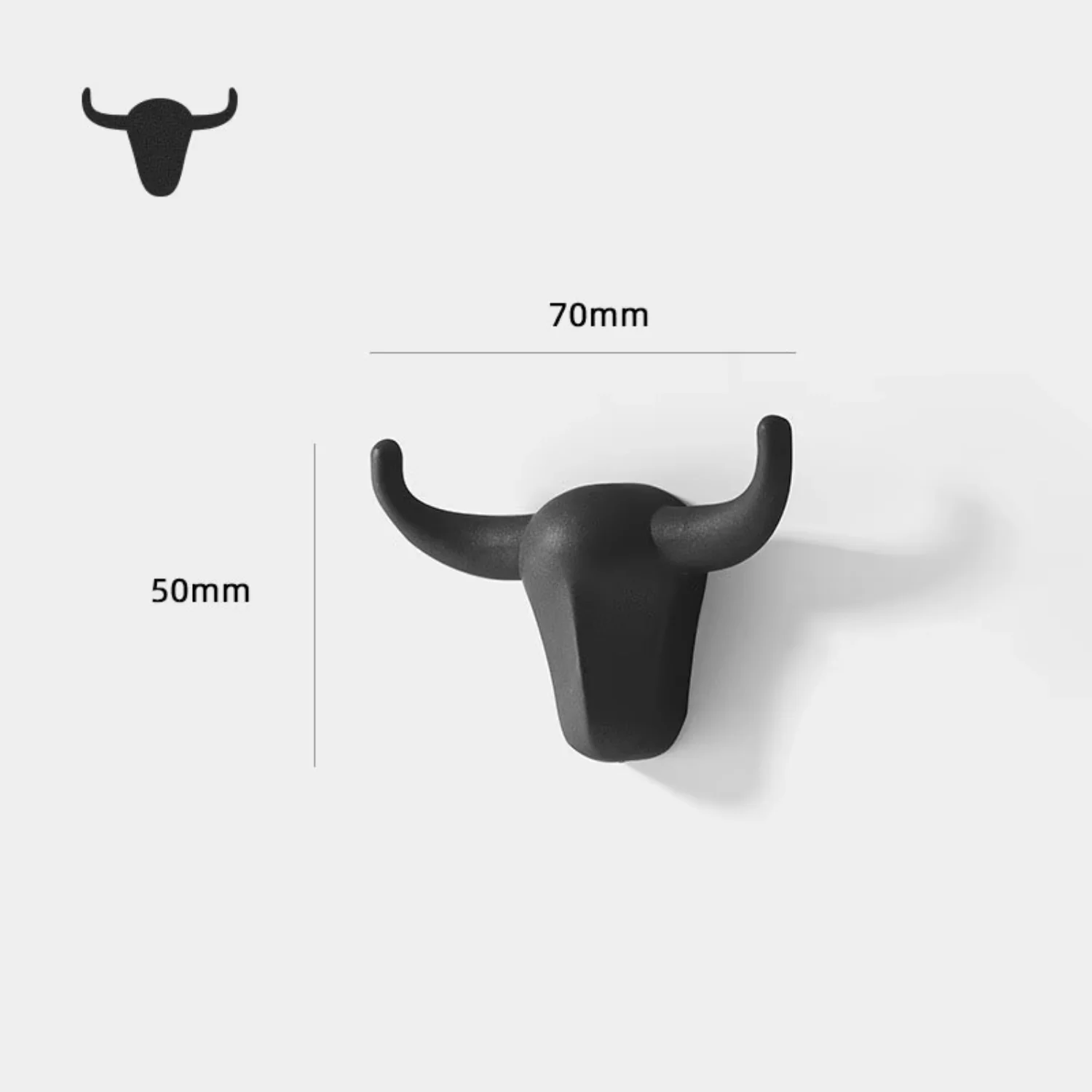 Ox horn Black