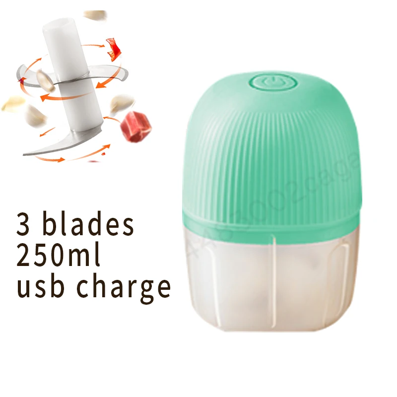 Mini Electric Food Chopper Multi Function USB Charging Meat Grinder Garlic Masher Machine Vegetable Ice Crusher Kitchenware Gift
