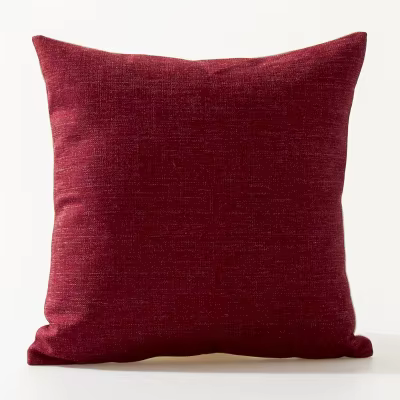Pure Color Red Yellow Solid Pillow Cover Home Decorative Decor Blue Plain Pillow Case Office Sofa Pillowcase Cushion Cover