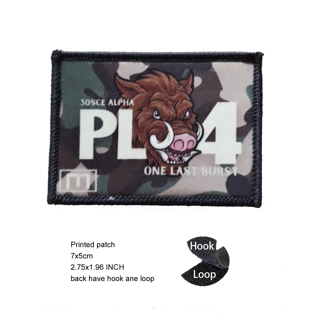 PVC Rubber UV Printed Tactical Morale Badge Skull Angel Helmet Patch Embroidered Backpack Accessory DIY Hook and Loop Patch