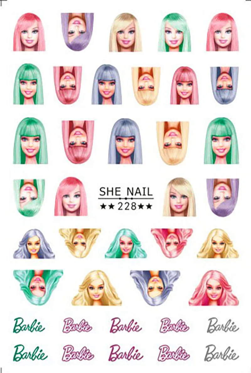 Disney Cartoon Mickey Minnie 3D Nail Stickers Nail Accessories Anime Lilo & Stitch Stickers Nail Sliders Nail Art Supplies