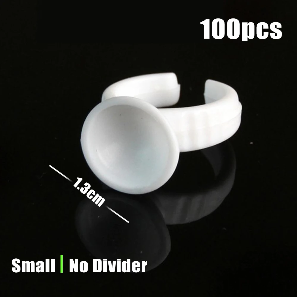 100/1000PCS Microblading Pigment Glue Rings Tattoo Ink Holder S/M/L Eyebrow Makeup Accessories Eyelash Extension Glue Cups