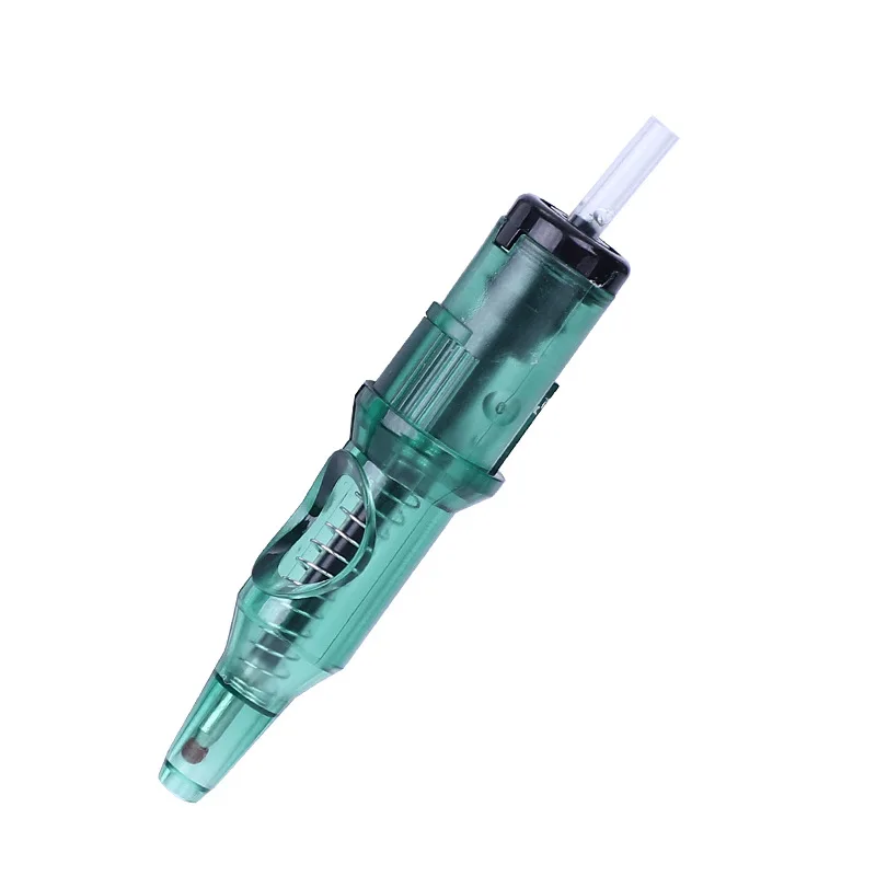 5/10pcs Ballpoint Cartridge Needles for Motor Tattoo Rotary Machine Pen Grip 5Colors Universal Drawing Practice Needles Supplies