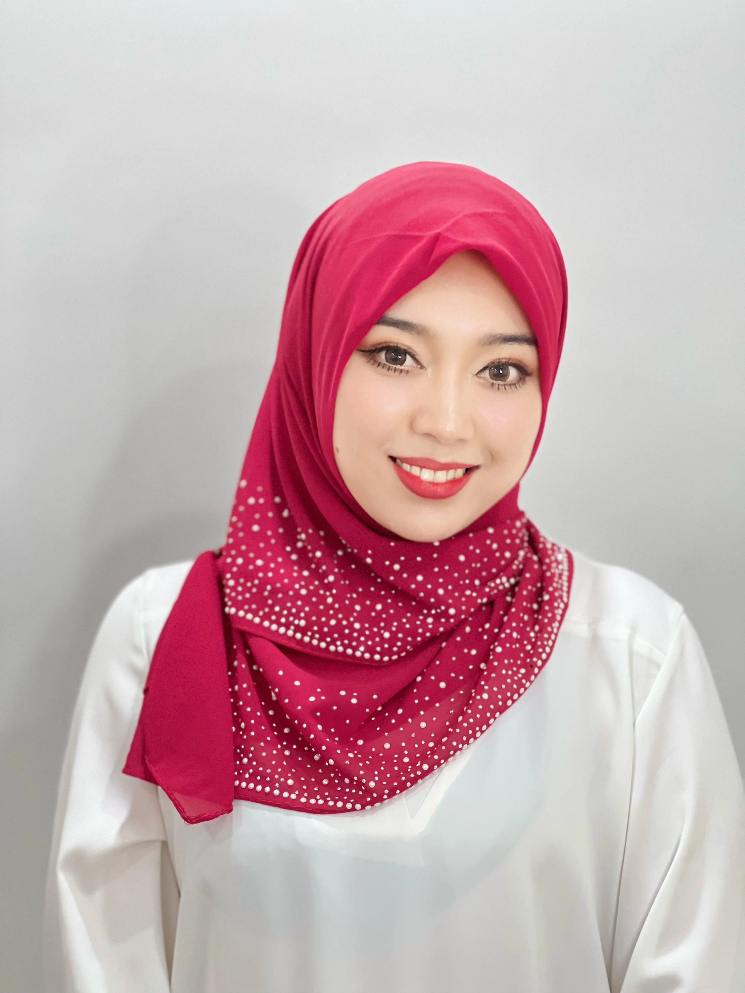 Beautiful Woman Solid Colored Turban with Drill Abaya Hijabs For Woman Jersey Scarf Muslim Square Scarf Instant Hair Shawl
