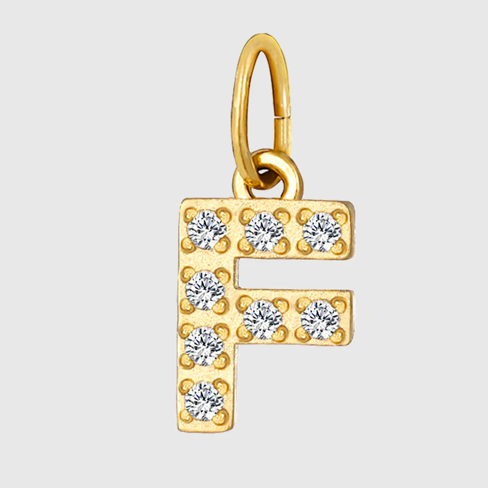 Diamond Alphabet Pendant for Women DIY Necklace Bracelet Jewelry Making Anniversary Gift Customizable Name