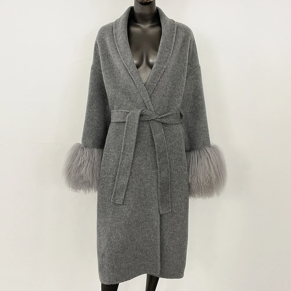 Gray long sheep