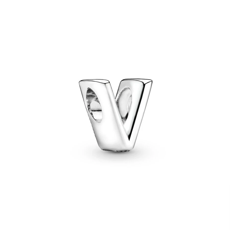 Hot Sale Letter A-Z Alphabet Charms Beads Fit Original Pandora 925 Sterling Silver Bracelet Necklace For Women Fine DIY Jewelry