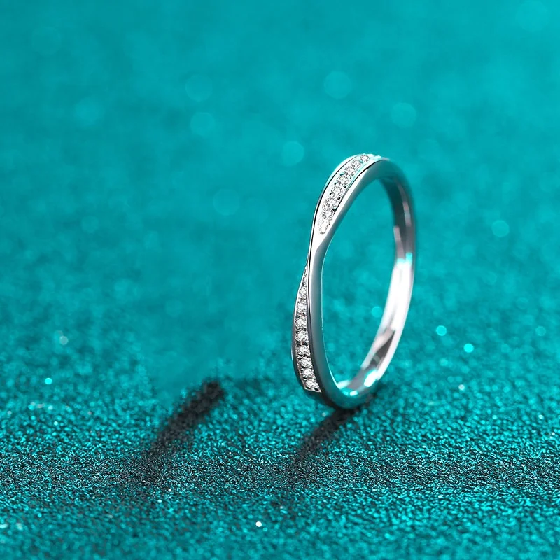 Pass Diamond Test Moissanite Ring Valentine Gift 925 Sterling Silver Men & Women Rings Fashion High Jewelry