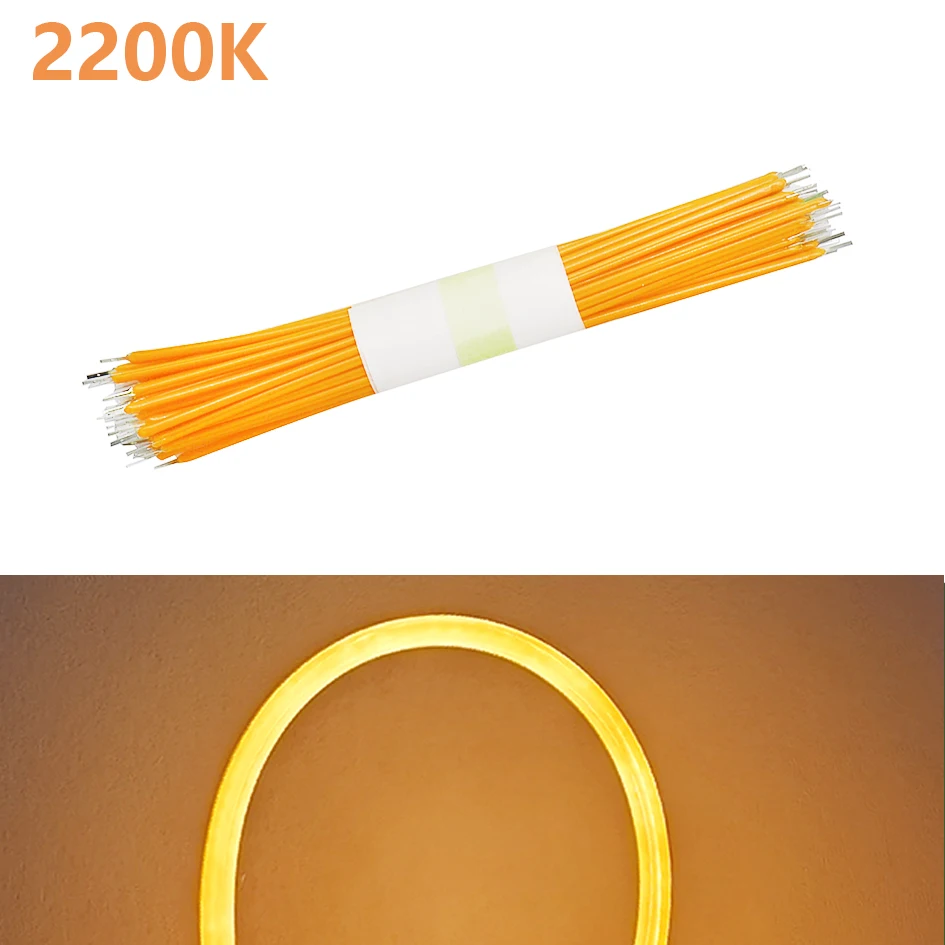 New led cob 130mm RED Green Blue Flexible filament DC3V Bulb LED Filament Lighting Accessories DIY Diode Flexible Beads Strips