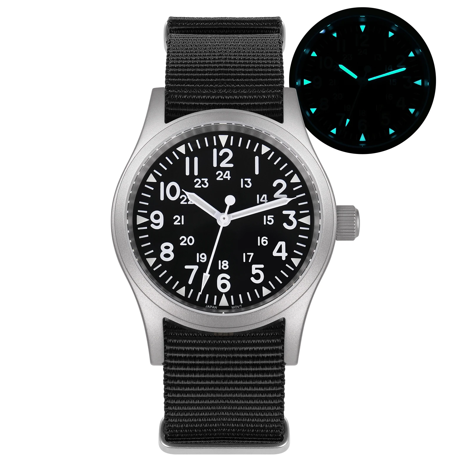 Black Dial White