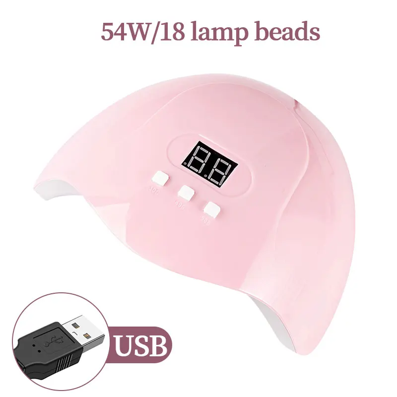 54w Nail Phototherapy Machine Gel Polish Nail Dryer Uv Led Lamp Professional Manicure Tool Salon Equipment Manicure