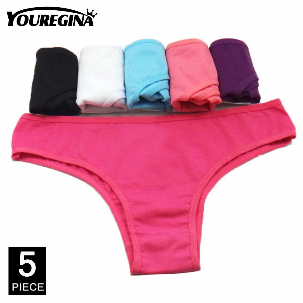 Woman Underwear Seamless Underwear String Bikini Panties Period Underwear Bragas Mujer Sexy Thongs for Women 5 pcs/set