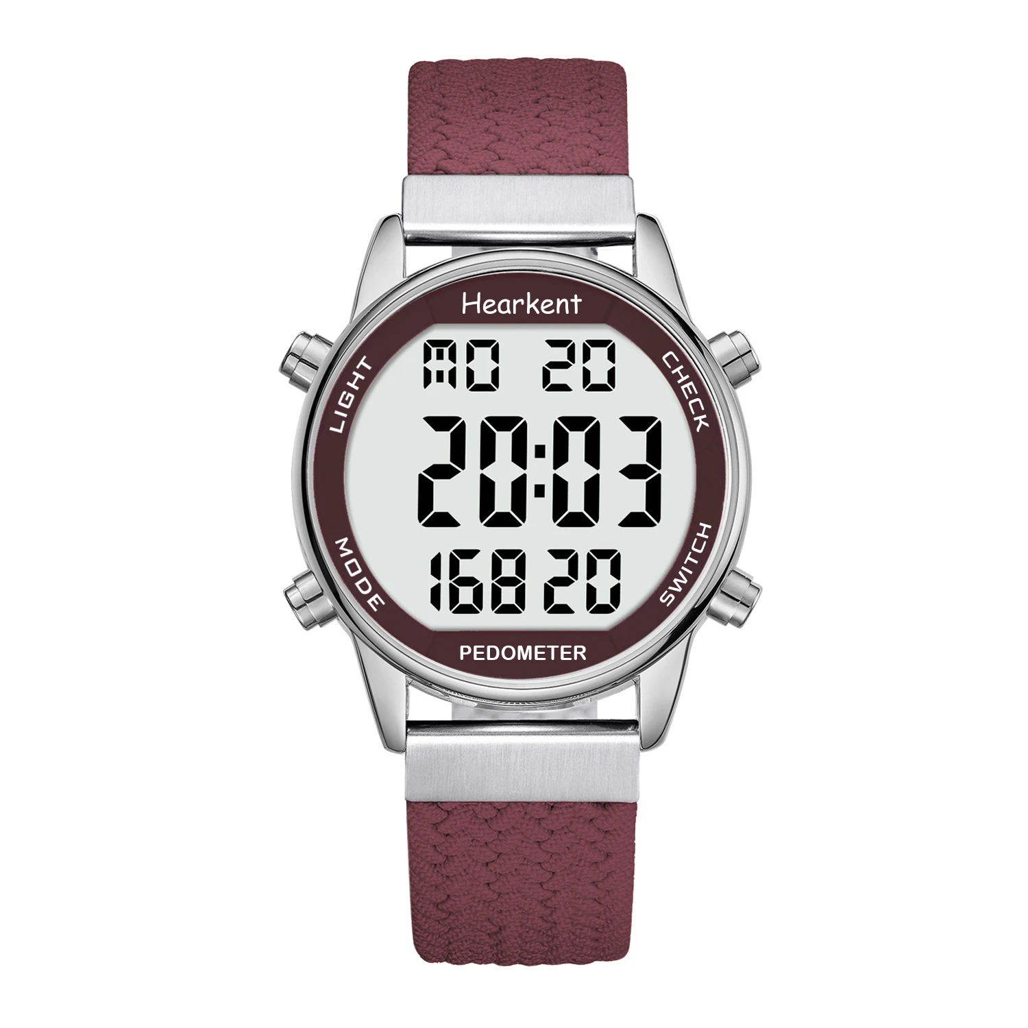 Hearkent Pedometer Sport Watches Step Calories Mile Counter Womens Digital Wrist Watches for Walking Tracker No App No Bluetooth