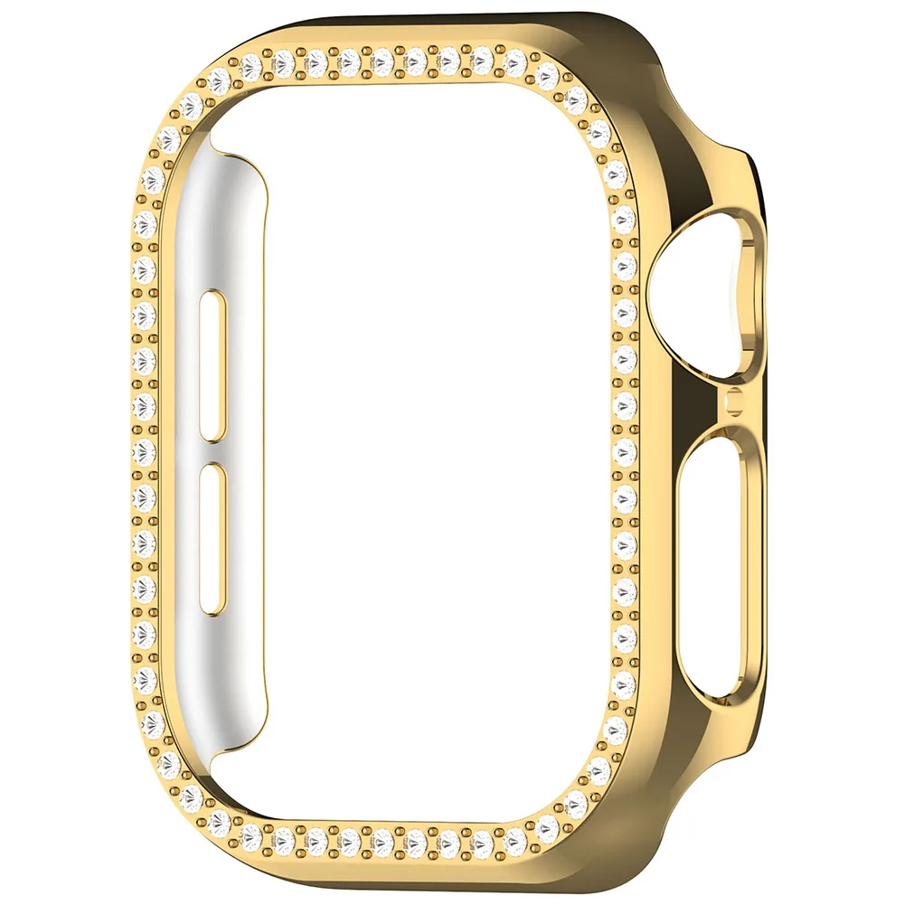 Bling Bumper Protector for iWatch Series 10 Hard PC Bumper Diamond Case Protective Cover for Apple Watch Series 10 42MM/46MM