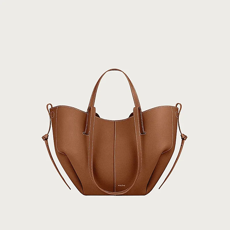 Vintage Top-Handle Bag in Cowhide Leather with Pol Wings - Cyme French Tote for Women Toddler Purse