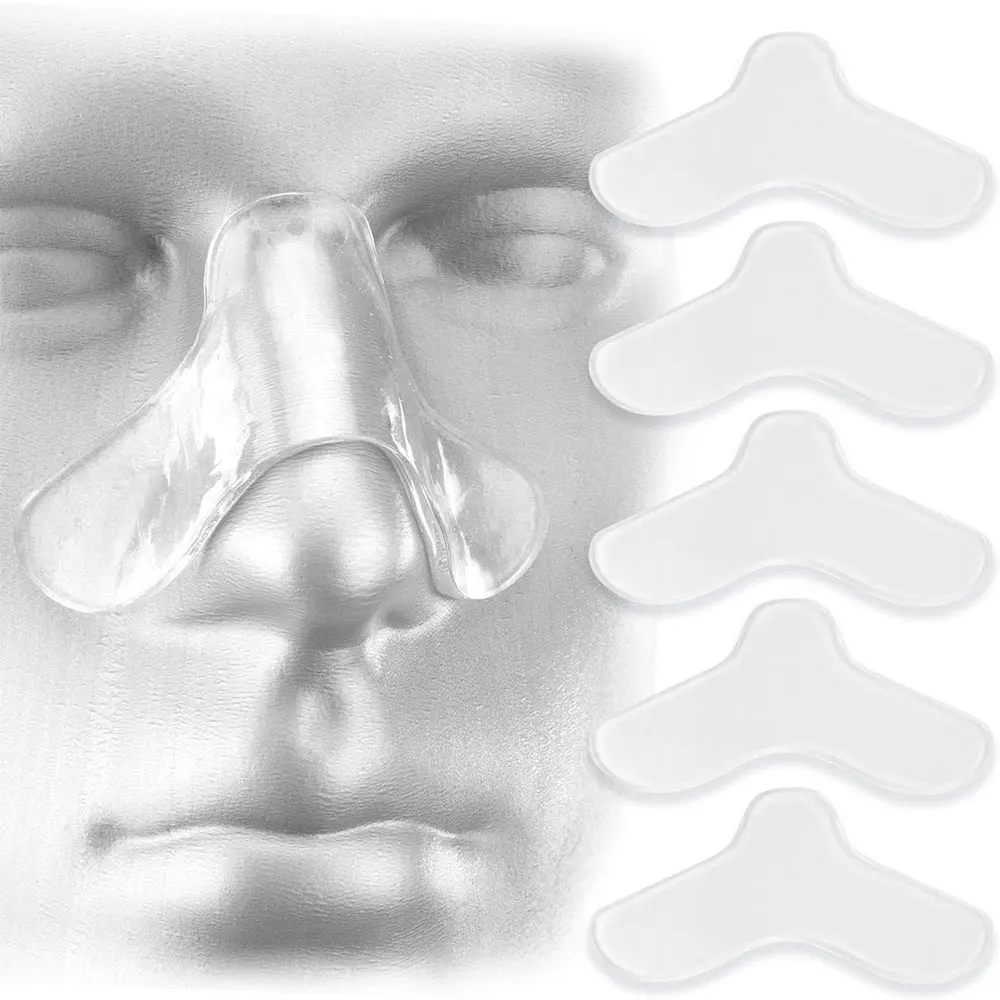 5pcs Universal CPAP Mask Nasal Pads Sleep Apnea Mask Nose Pads Comfort Pad Can Be Trimmed To Size Cushions For Most Masks
