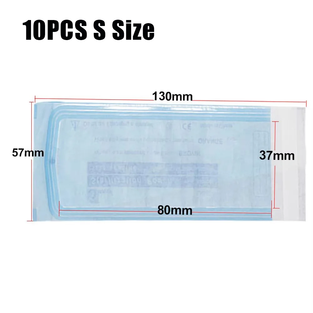 200/20/10PCS Disposable Self-sealing Sterilization Pouches Bags 7 Sizes Medical-grade Bag Disposable Nail Art Tattoo Accessories
