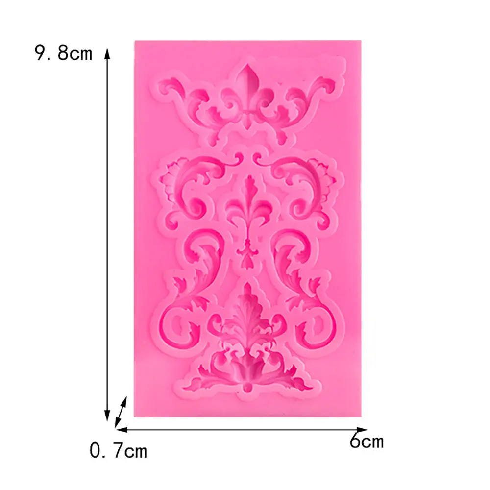 Silicone World Style Retro Relief Decoration For Flipped Sugar Silicone Molds Cake Edge Fondant Molds Chocolate Baking Tools