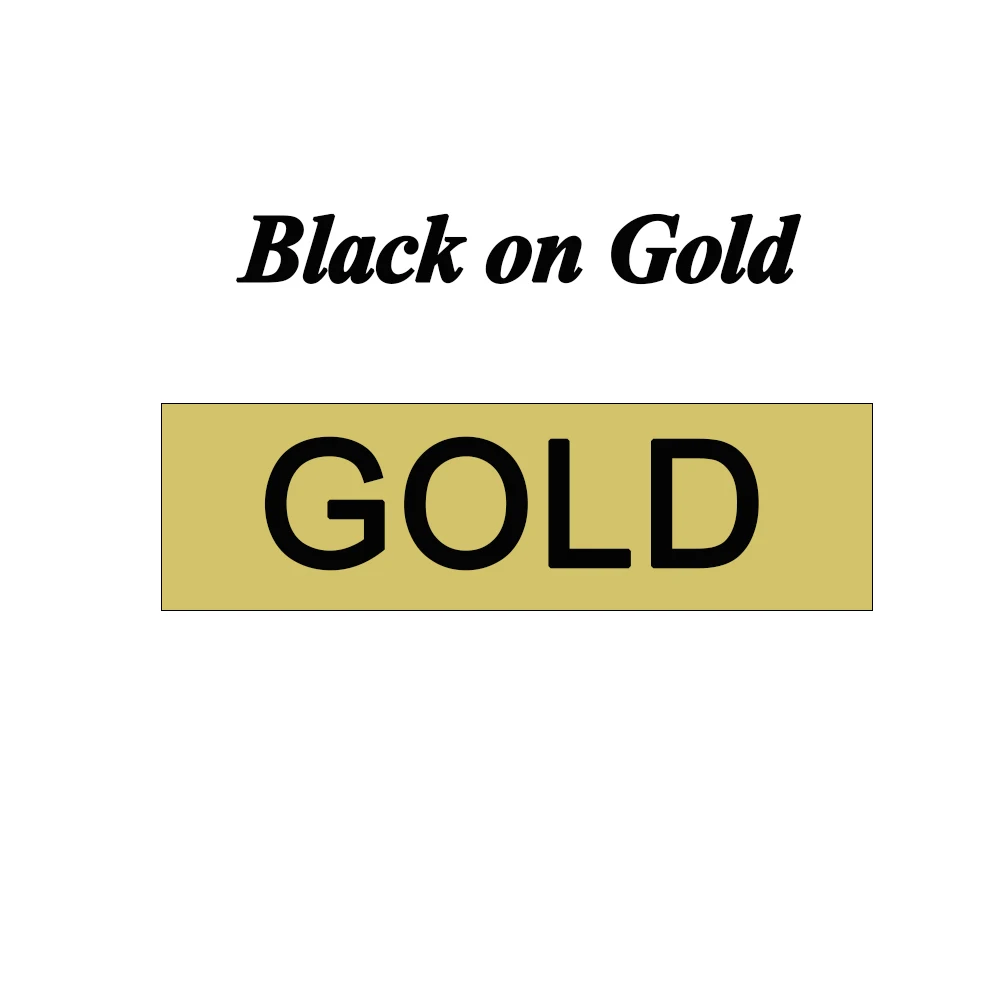 black on gold