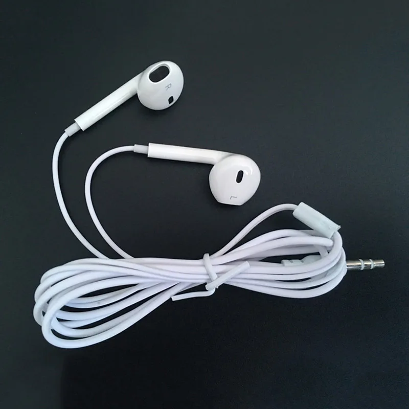 1 pcs MP3/MP4 wired earphones without microphone music earphones earmuffs as Mobilephone headset gift 1meter line