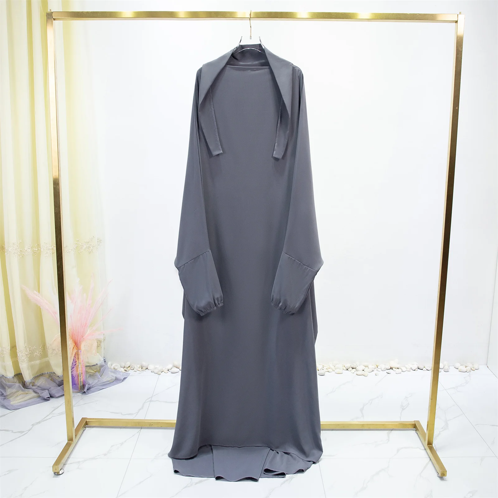 Women's Traditional Arabian Batwing Sleeve Abaya Muslim Loose Maxi Length Dress Women Jilbabs