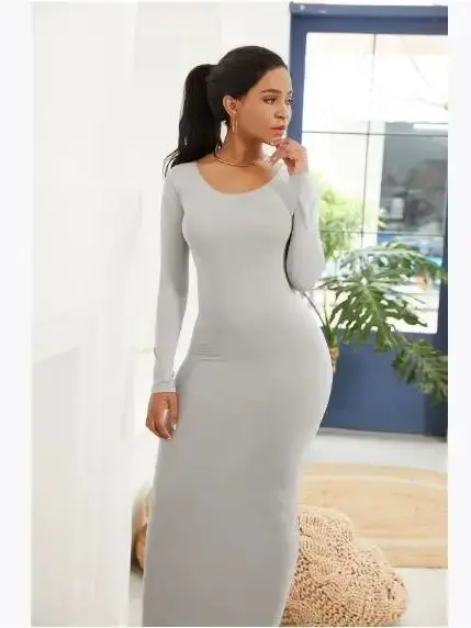 gray dress