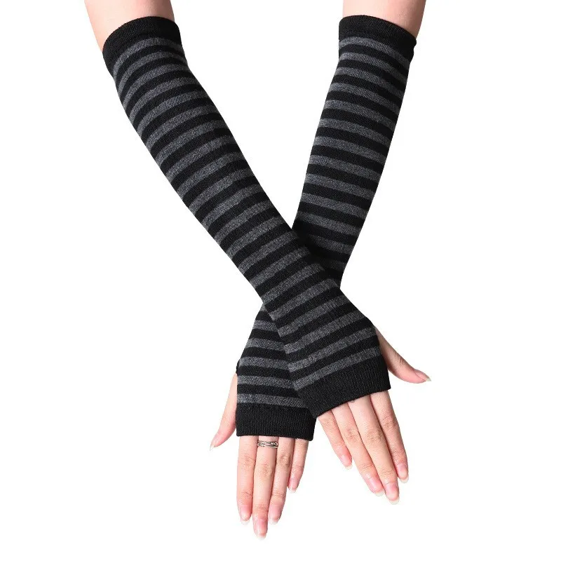 Black Gray Striped
