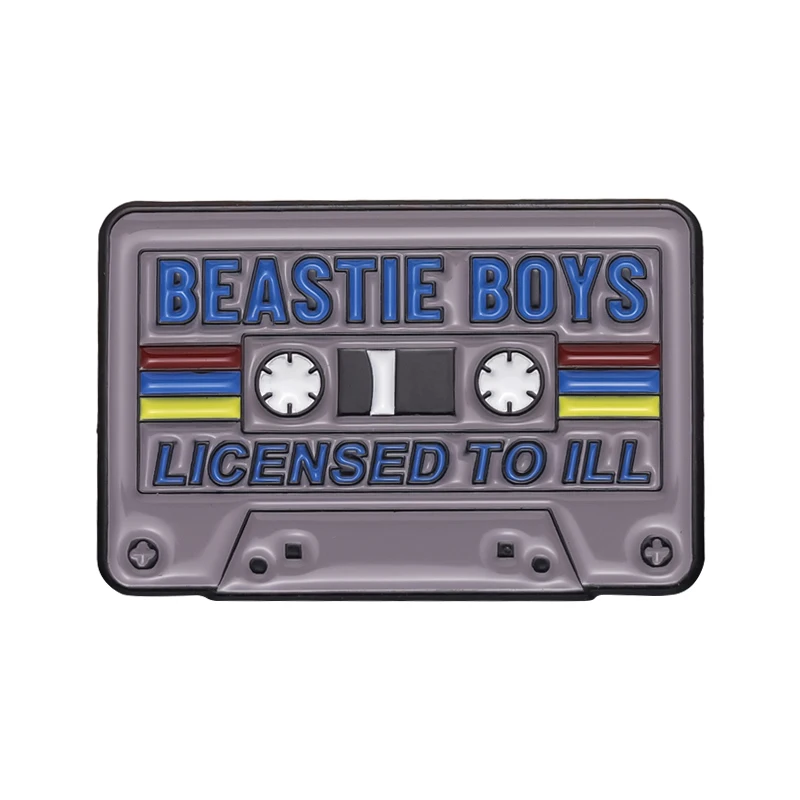 Music Tape Enamel Pin 90's Vintage Nostalgic Best Song Brooches for Bag Clothes Lapel Pin Old-school Badge Jewelry Gift Friends