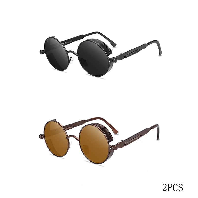 2PCS Black Brown
