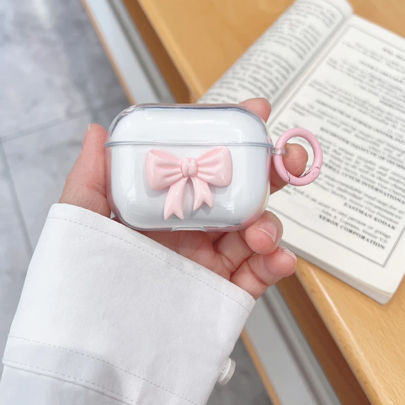 Simple Fashion Apple airpod Wireless Earmuffs Anti-Scratch airPods Pro Protective Case Headphones iPhone 3D ins Case for women