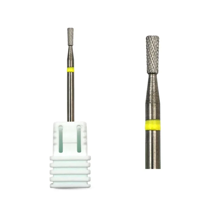 HYTOOS Inverted Conical Bits (R Cut) 3/32 Carbide Nail Drill Bit for Manicure Cuticle Clean Nail Art Equipment Accessories