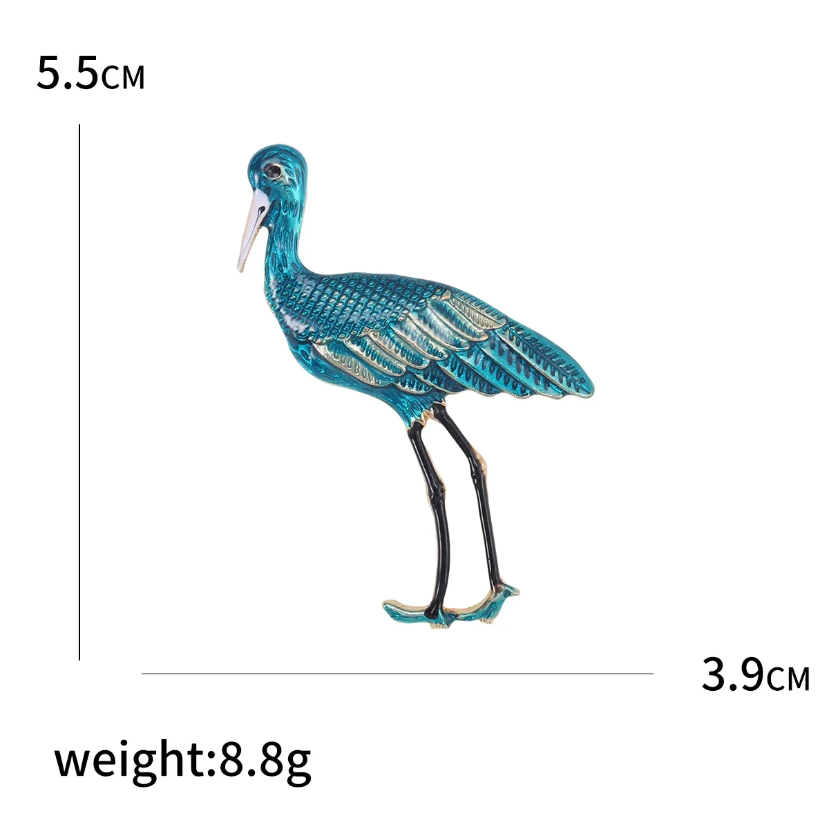 Rhinestone Phoenix Brooches for Women Unisex Enamel Bird Animal Pins Event Party Backpack Decoration Clothes Accessories
