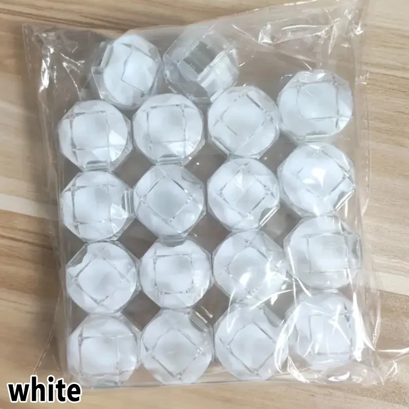 1-50pcs Crystal Acrylic Ring Box Portable Diamond Shaped Earrings Display Case Transparent Caskets Jewelry Packaging Gift Boxes