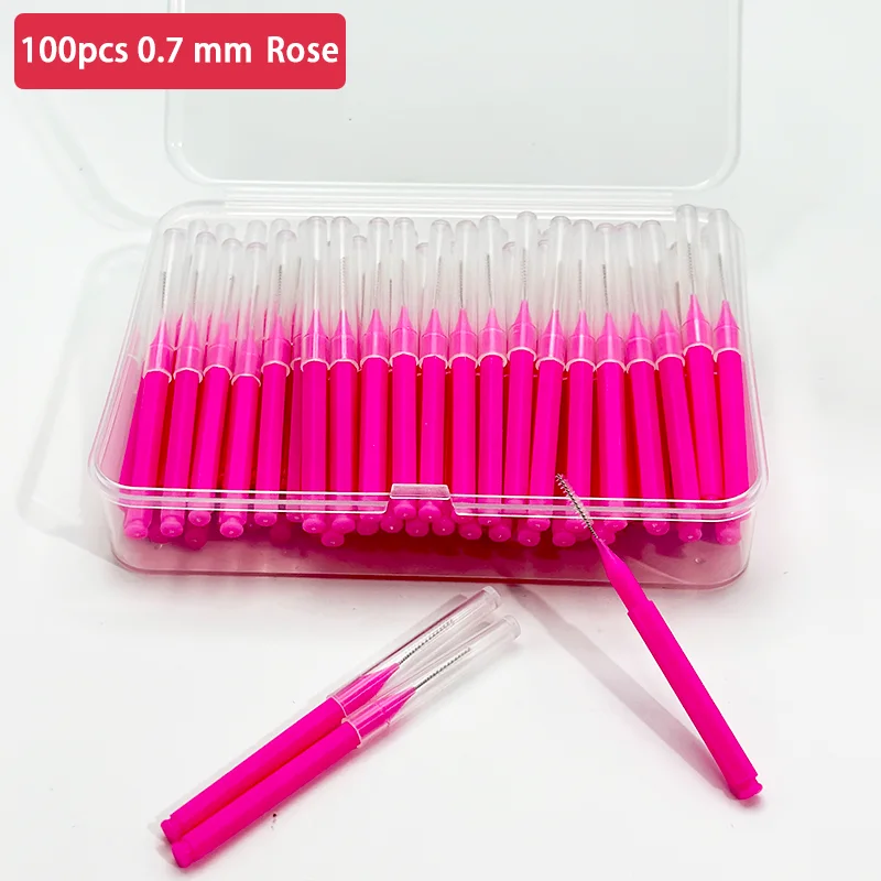 100pcs 0.7 mm Rose