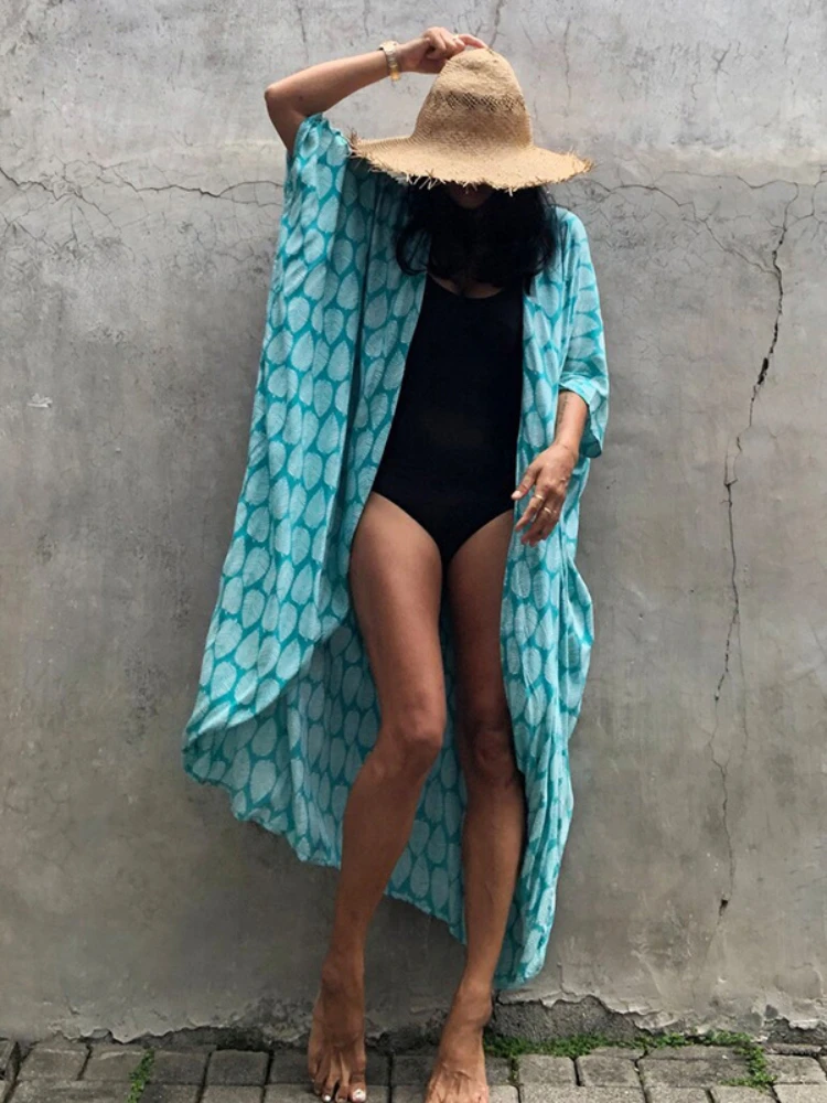 lake blue kimono