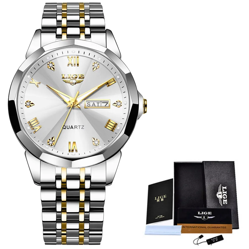 gold white