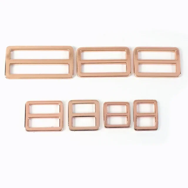 Meetee 5/10Pcs 19/25/32/38/50mm Bags Strap Buckles Metal Slider Tri Glide Adjust Belt Buckle Webbing Ring Hook Clasp Accessories